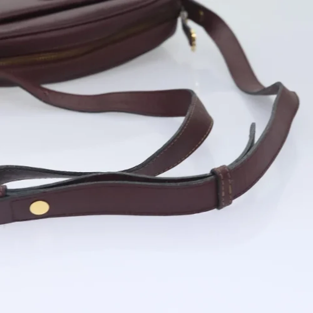Cartier Vintage Pre-owned Leather shoulder-bags Red Dames