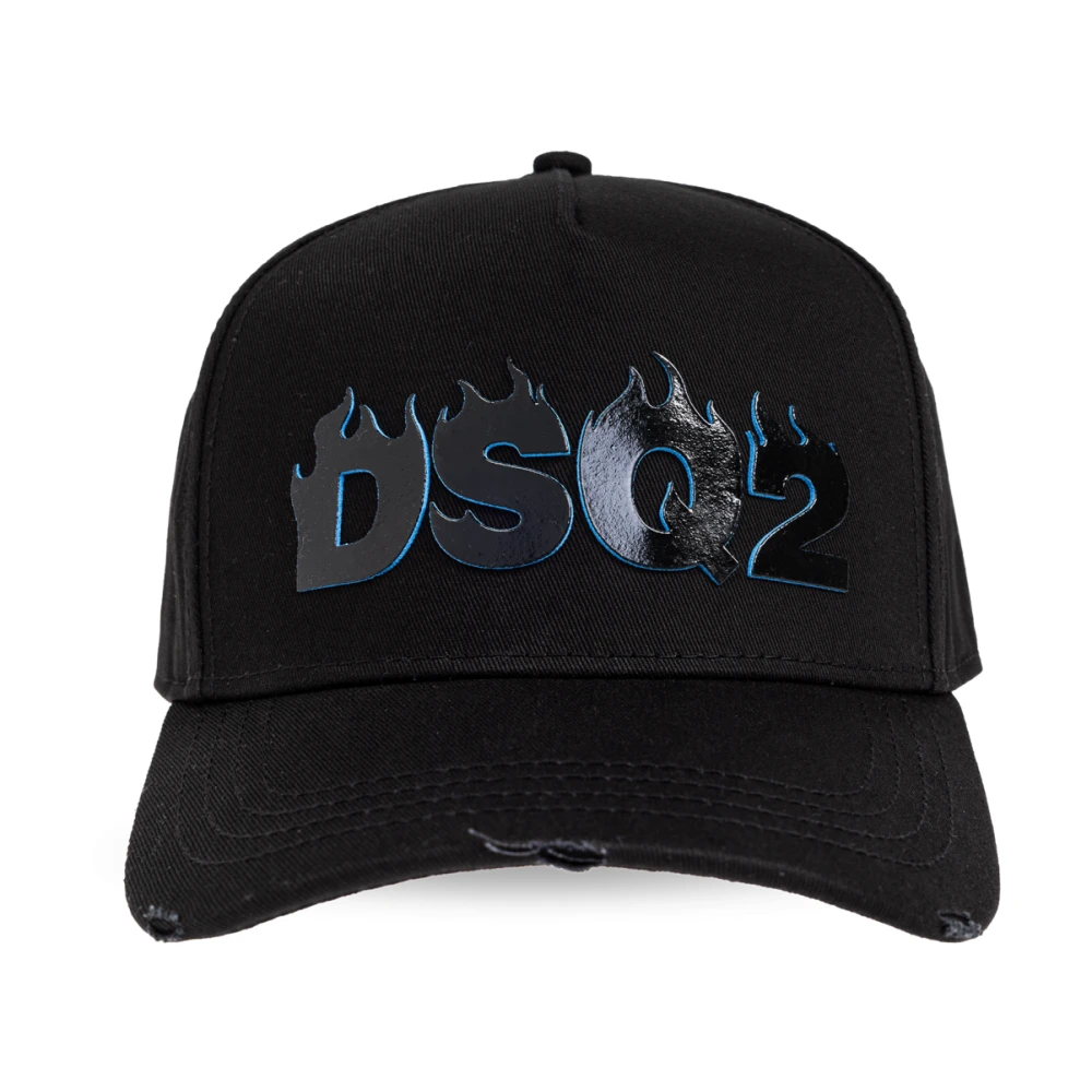 Dsquared2 Men's Black Caps, One Size, Baseball Cap