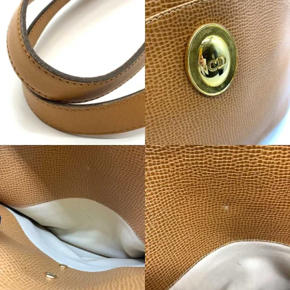 Dior Vintage Pre-owned Leather dior-bags Brown Dames