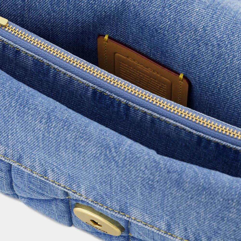 Coach Tabby Schoudertas Gemengd Materiaal Blauw Blue Dames
