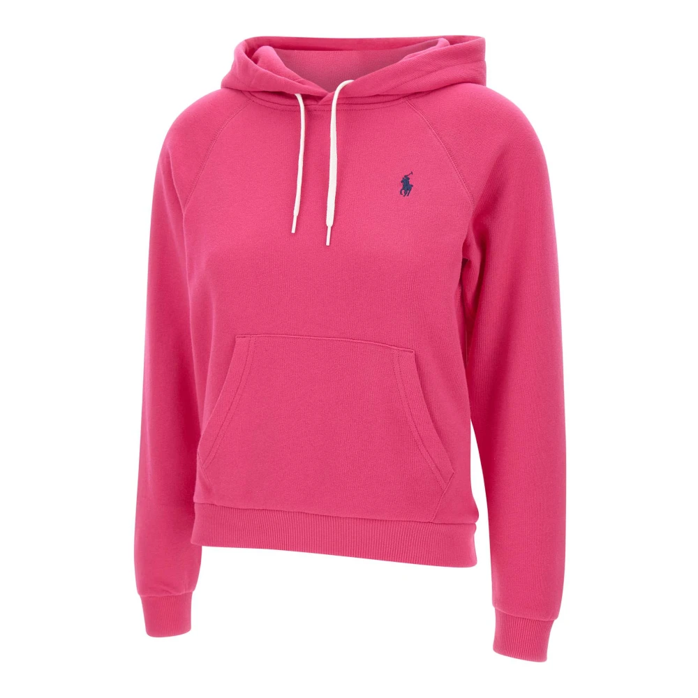 Polo Ralph Lauren Cyclamen Sweatshirt met Capuchon en Logo Pink Dames