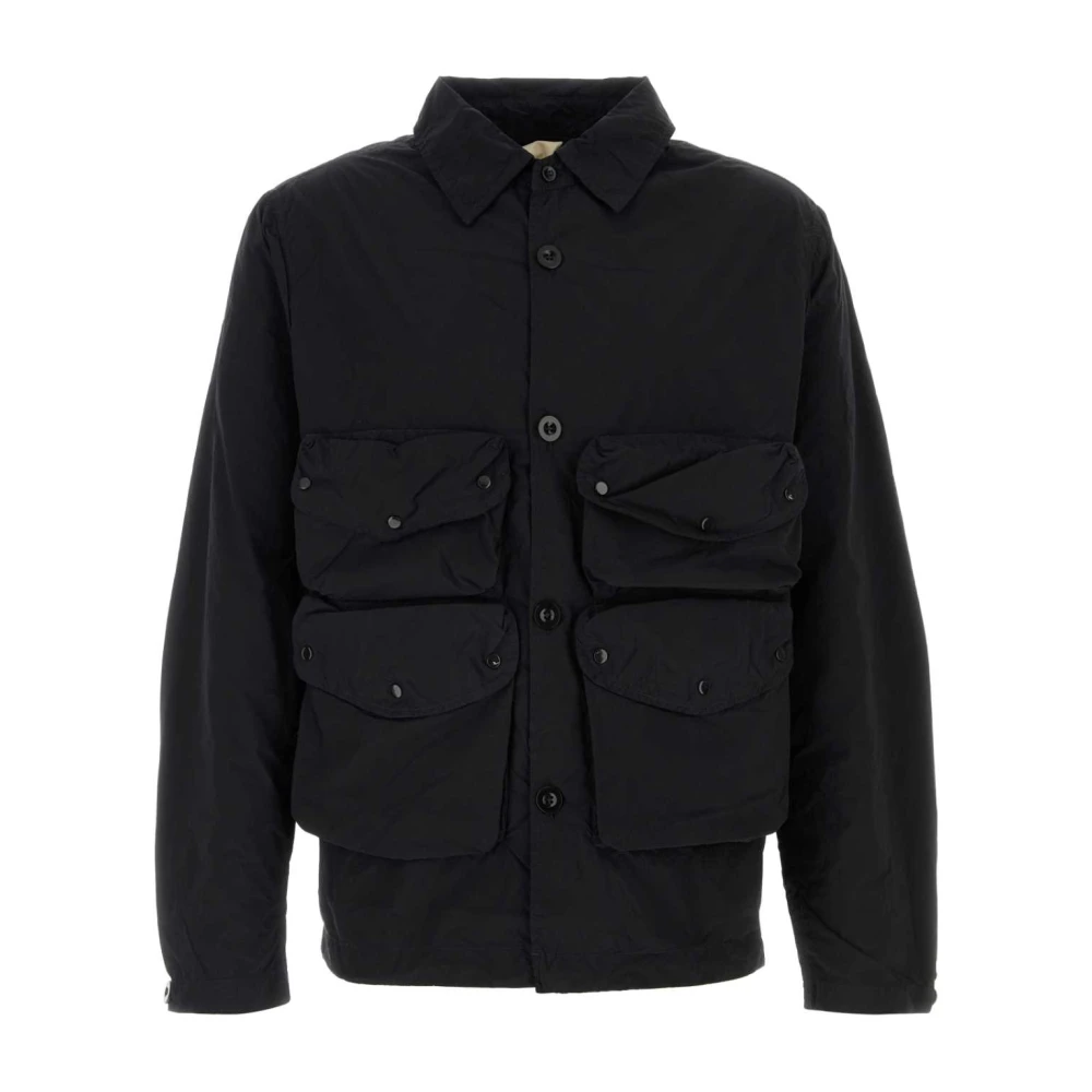 Ten C Stijlvolle Zwarte Nylonjas Black Heren