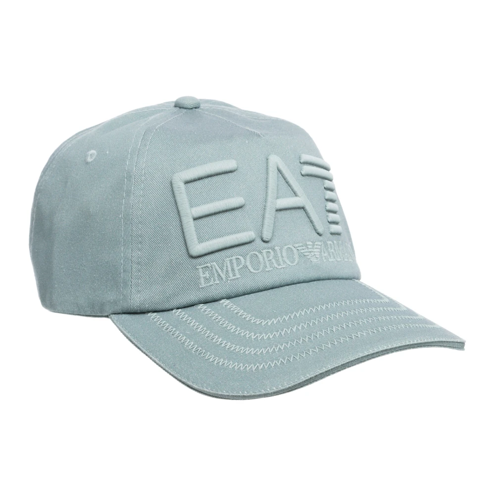 Emporio Armani EA7 Verstelbare Effen Logo Train Visibility Cap Green Heren
