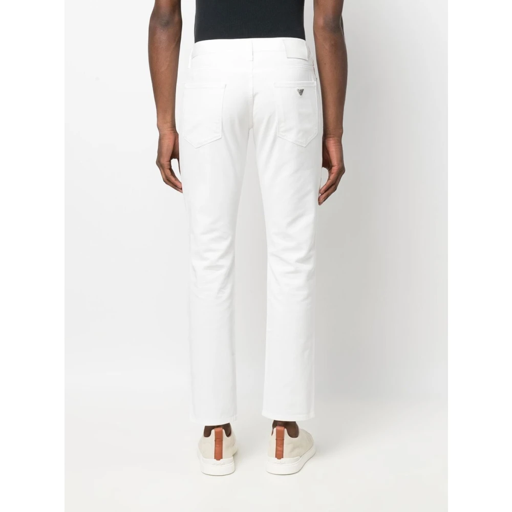 Emporio Armani Slim-fit Jeans White Heren