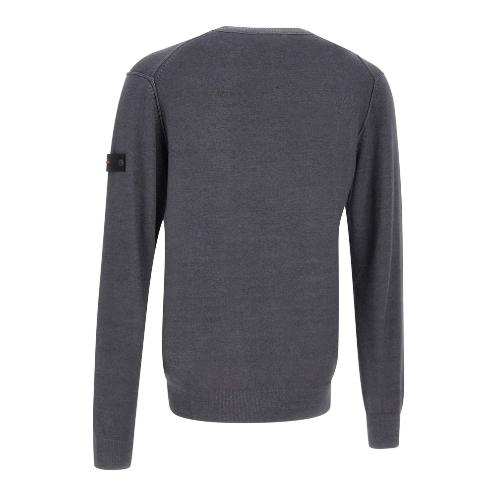 Peuterey Heren wollen trui grijs ronde hals Gray Heren