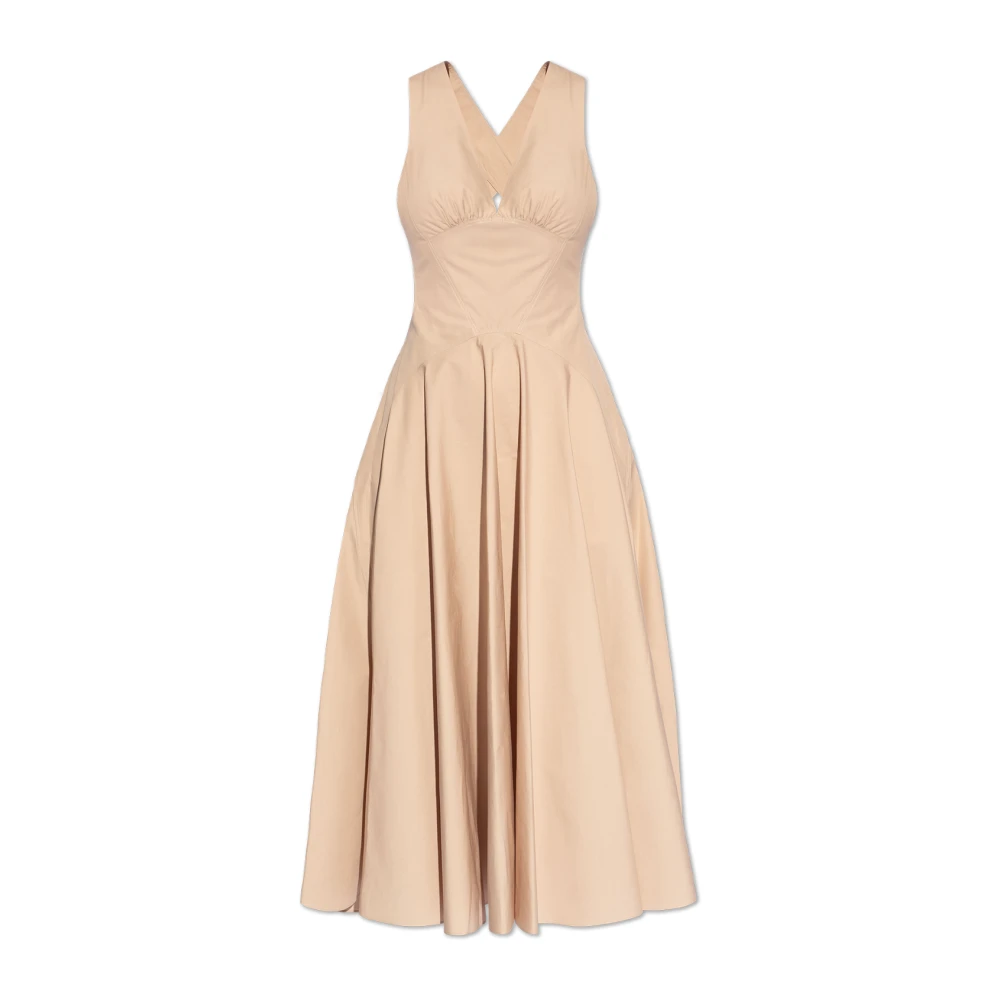 Alaïa Glijjurk Beige Dames