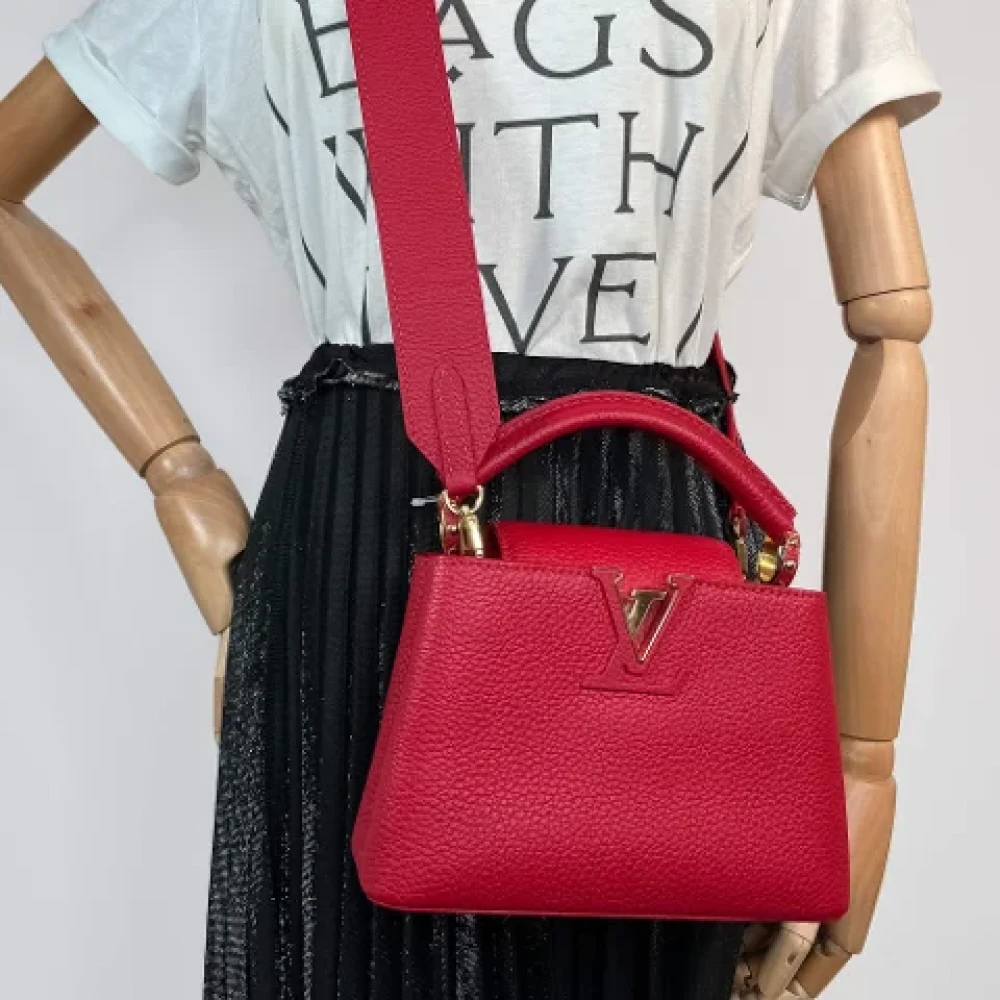 Louis Vuitton Vintage Pre-owned Leather handbags Red Dames