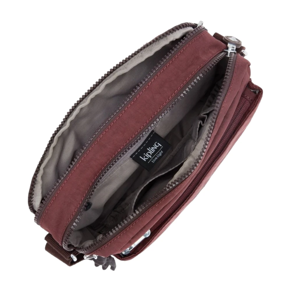 Kipling Stijlvolle Dames Schoudertas Abanu Brown Dames