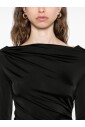 robe-noire-a-col-drape-cowl