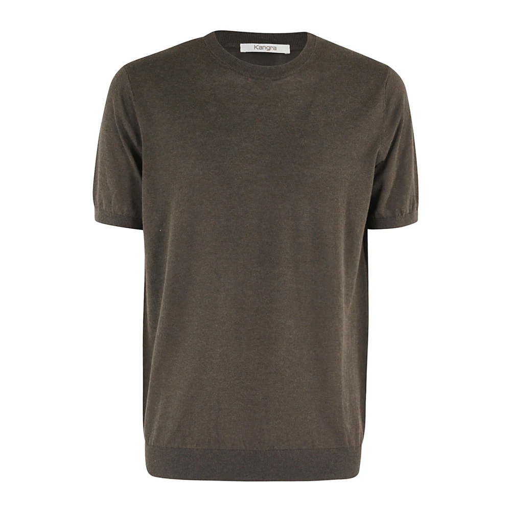 Kangra Casual Katoenen T-shirt Brown Heren