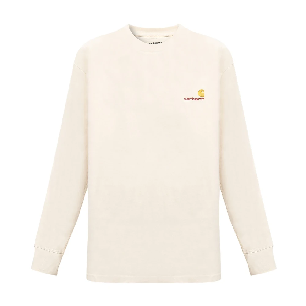 Carhartt Wip T-shirt with logo embroidery Yellow, Herr
