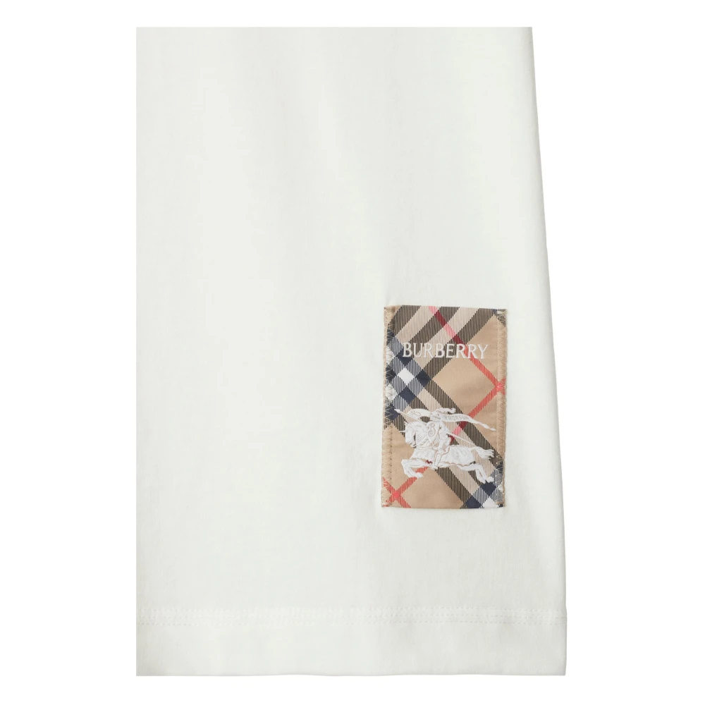 Burberry Krijt Jwear T-shirt White Heren