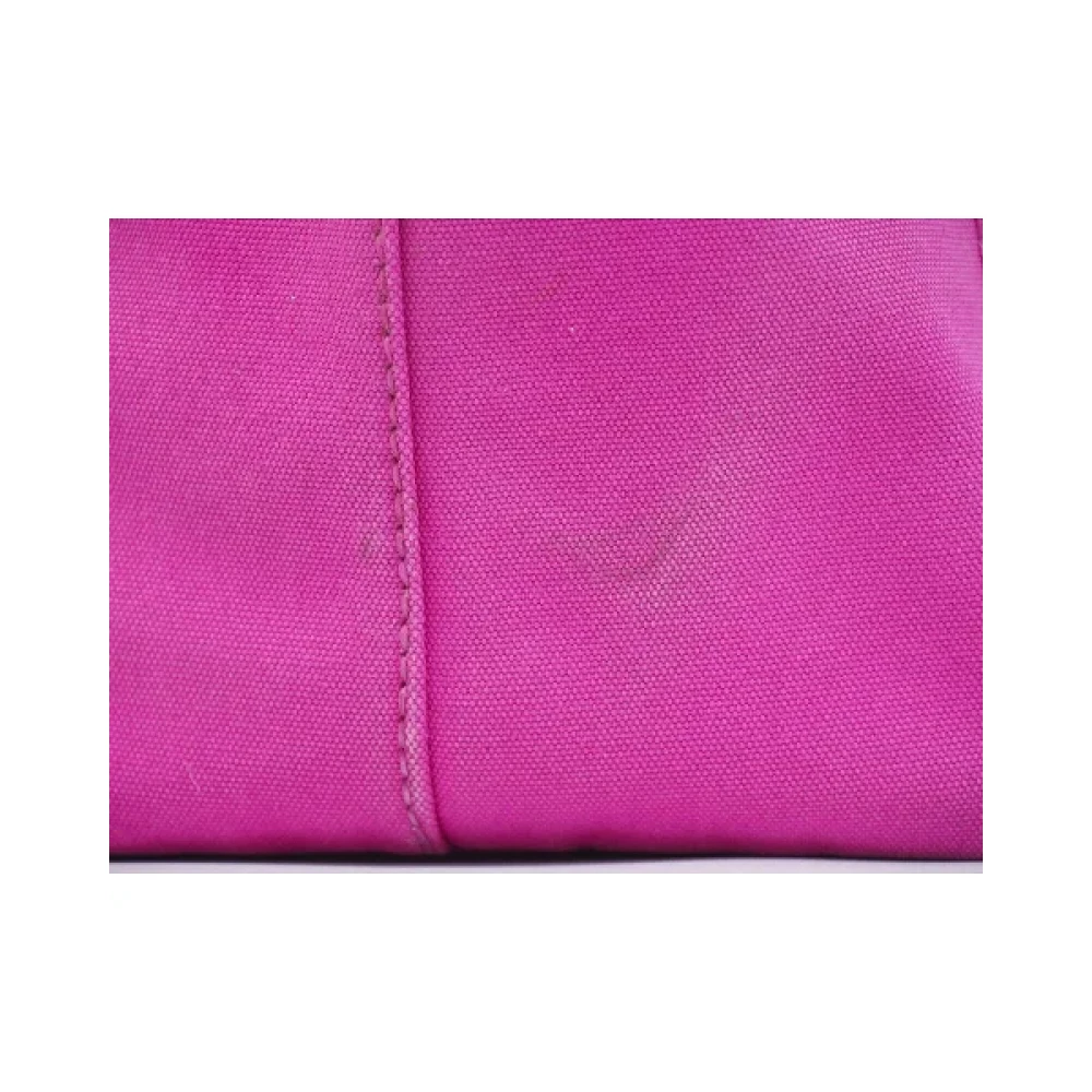 Prada Vintage Pre-owned Canvas handbags Pink Dames