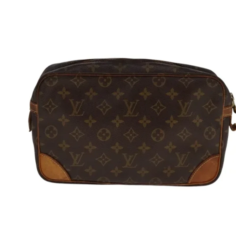 Louis Vuitton Vintage Pre-owned Canvas clutches Brown Dames