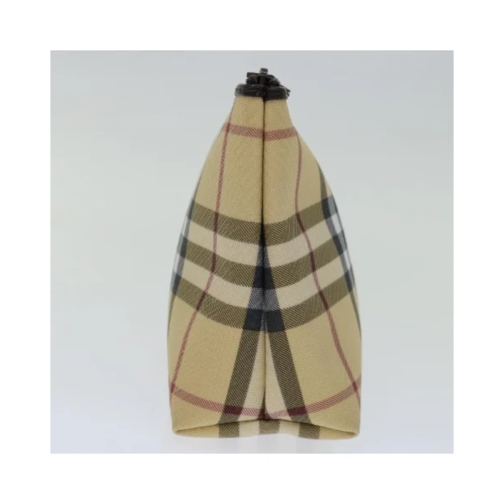 Burberry Vintage Pre-owned Canvas pouches Beige Dames