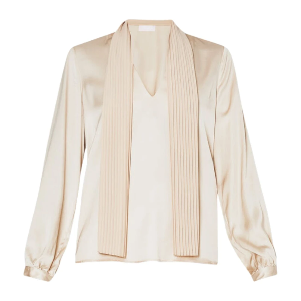 Liu Jo Blouse met Foulard Kraag Beige Dames