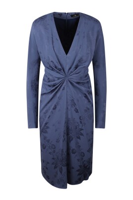 floral-jacquard-midi-dress-with-draped-detail