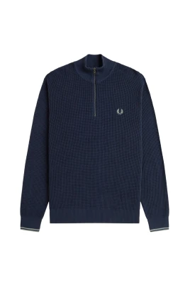 Blå Geometrisk Pullover Tröja