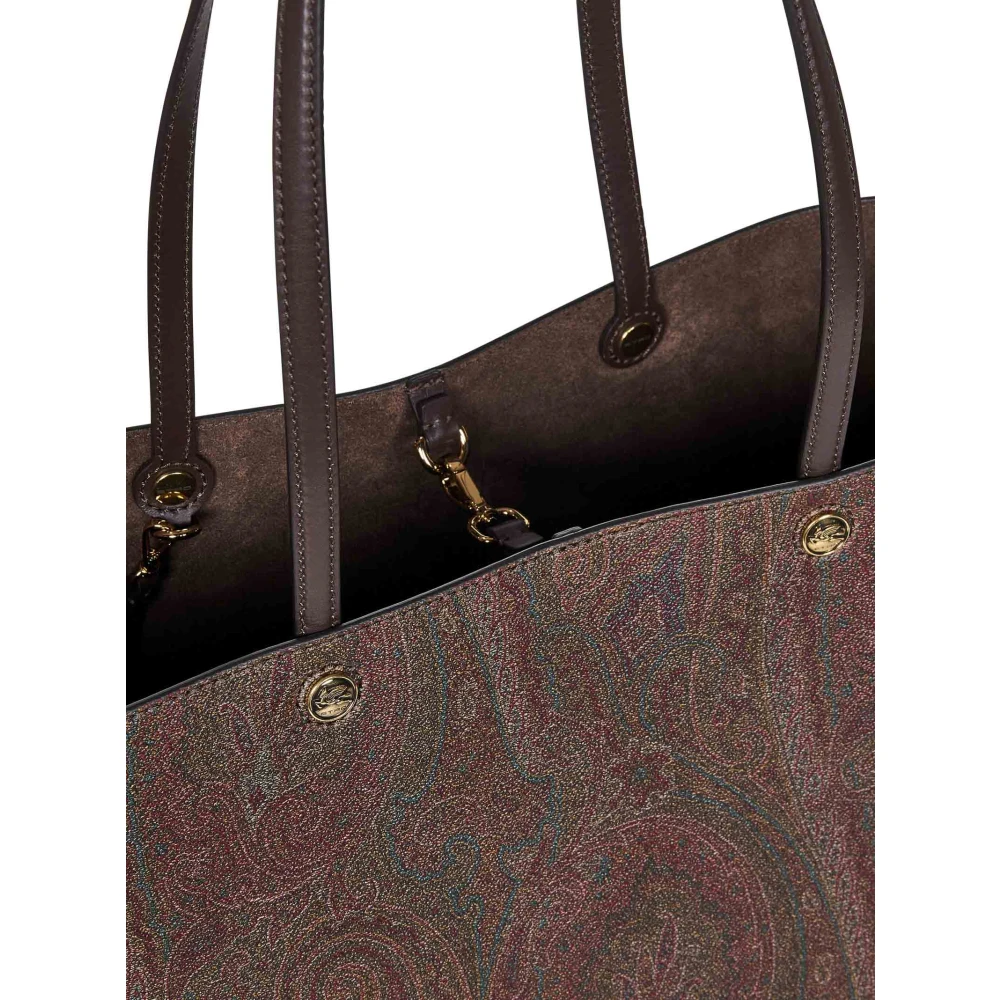 ETRO Bruine Paisley Jacquard Schoudertas Brown Dames