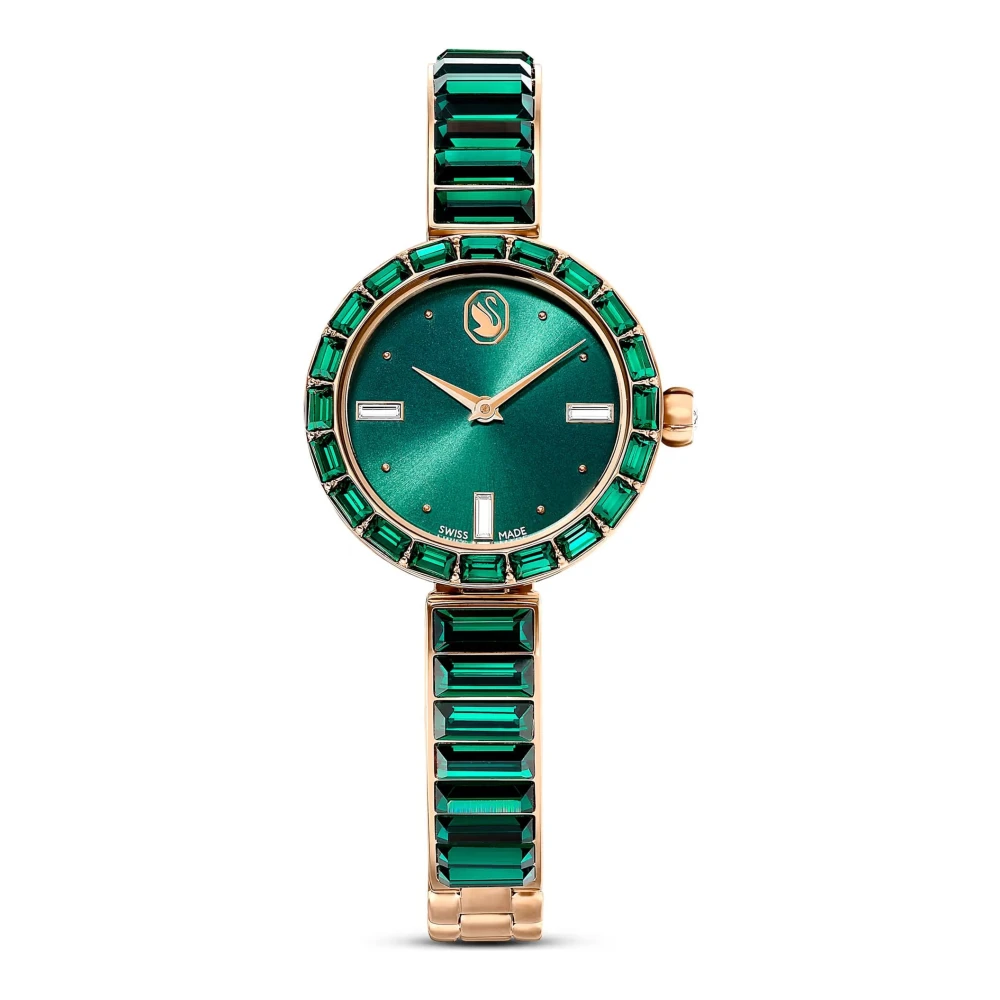 Swarovski Unisex Green/Gold Watch Matrix Bangle 25 Mm /Champagne‑ 5690808