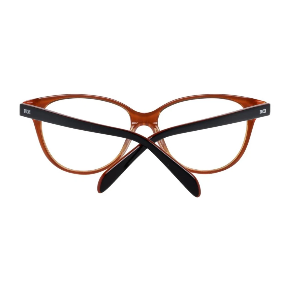 EMILIO PUCCI Zwarte Dames Optische Monturen met Veerscharnier Black Dames