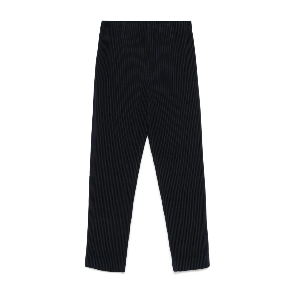 Issey Miyake Casual Katoenen Broek Blue Heren