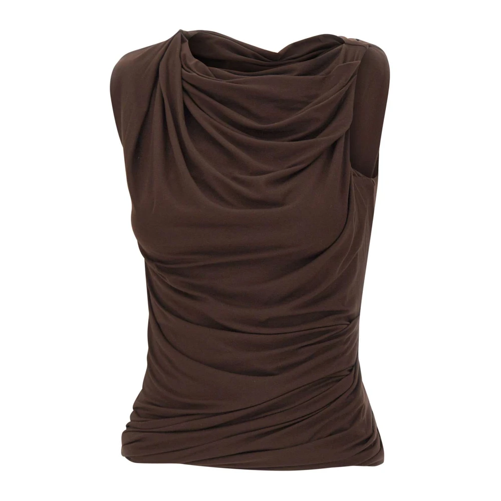 Entire Studios Vrouw Bruin Sleeveless Tops