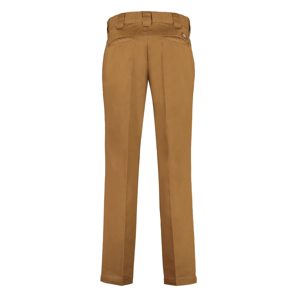 Dickies Slim Fit Broek met Achterzakken Brown Heren