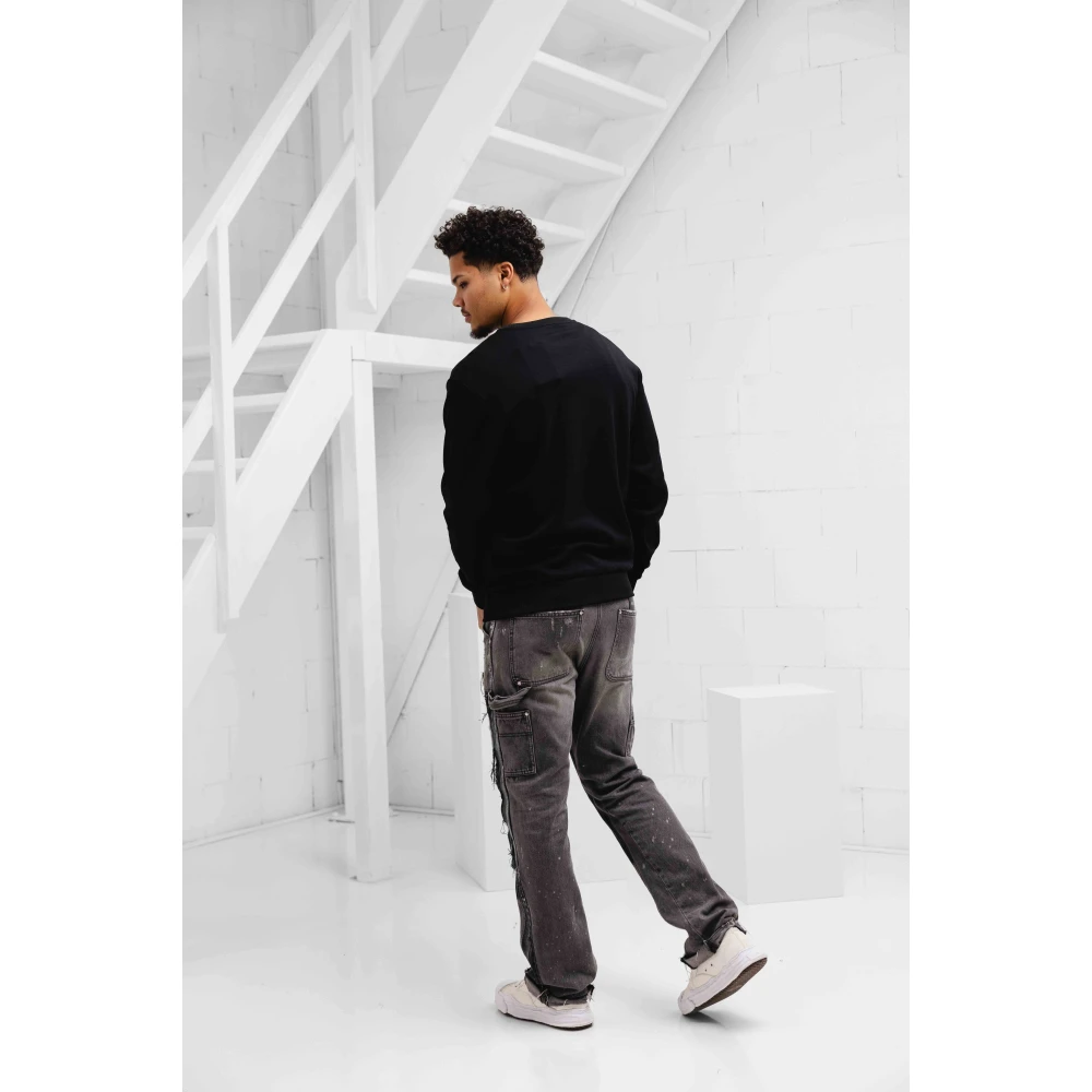 Iceberg Geborduurde Logo Sweater Zwart Heren Black Heren