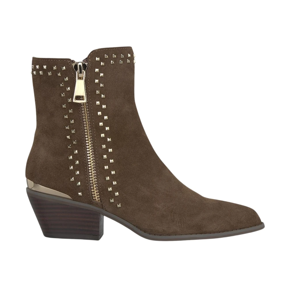 Alma EN Pena Studded ankelboots Brown, Dam