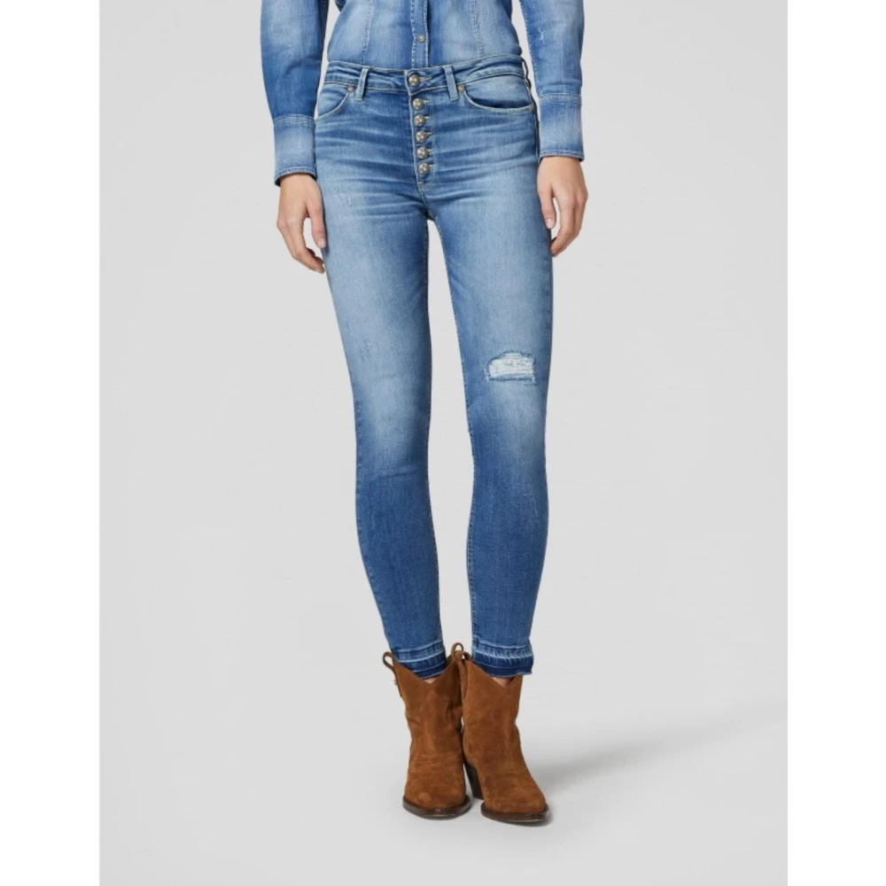 Dondup Iris Juweelknoop Jeans Blue Dames