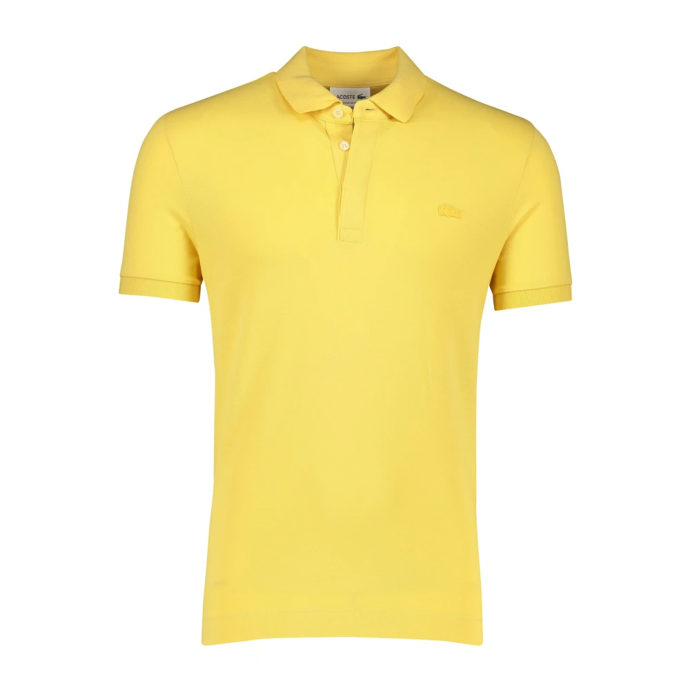 Lacoste Gele poloshirt korte mouw Regular Fit Yellow Heren