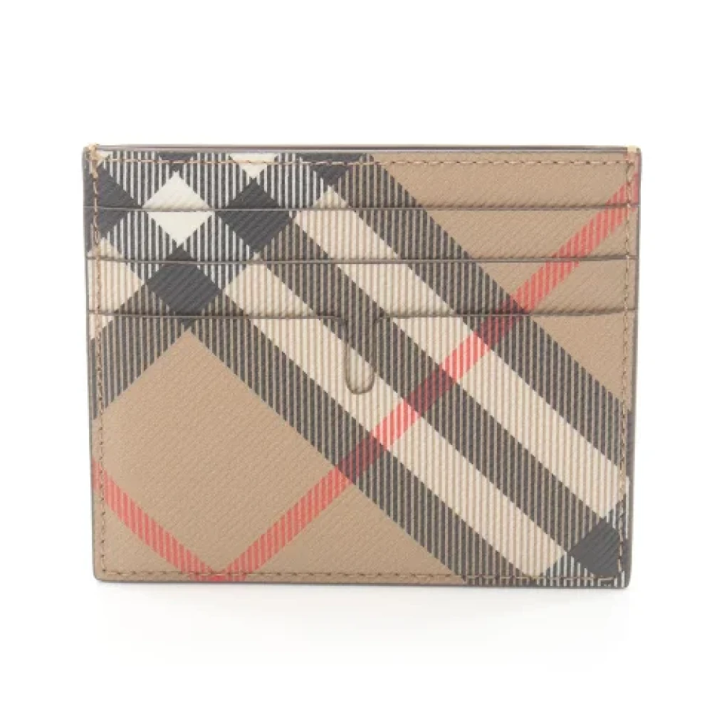 Burberry Vintage Pre-owned Canvas wallets Beige Dames