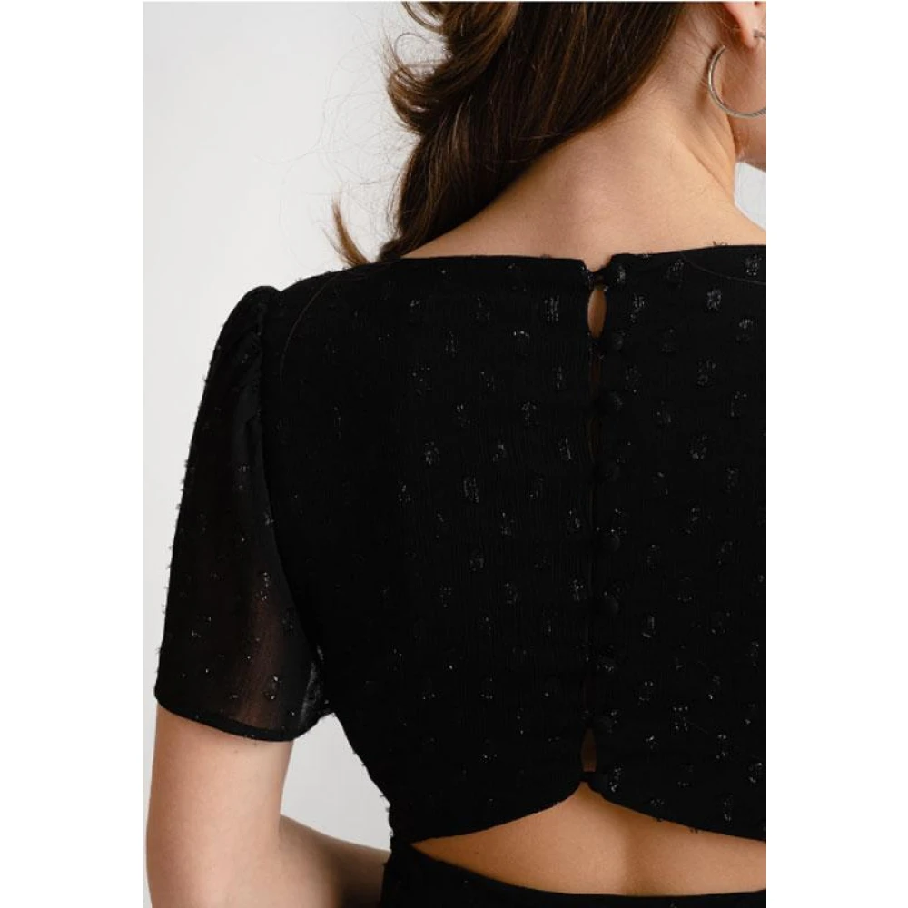DRY Lake Stijlvolle Zomerjurk Black Dames
