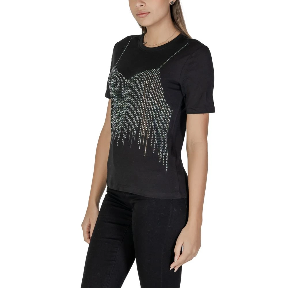 Only Zwarte Katoenen Tops & T-shirt Collectie Black Dames
