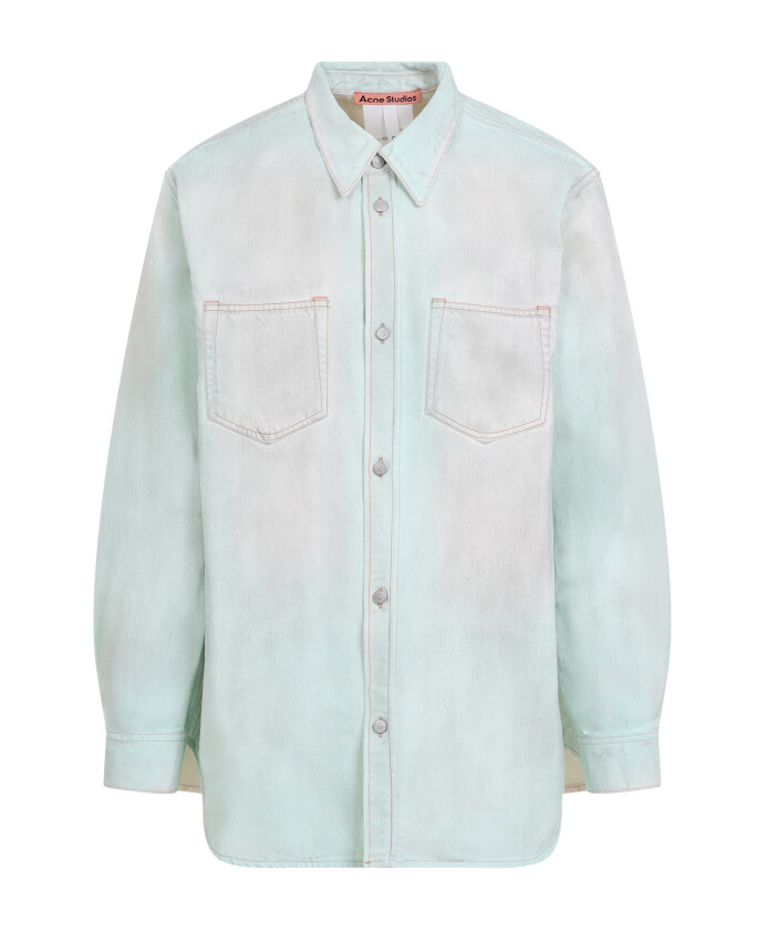 chemise-en-coton-vert-menthe