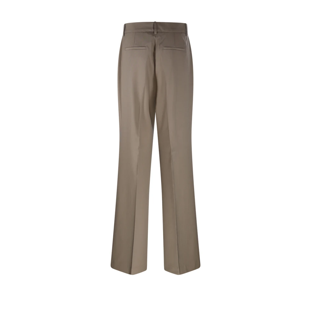 Róhe Khaki Plooi Broek Beige Dames