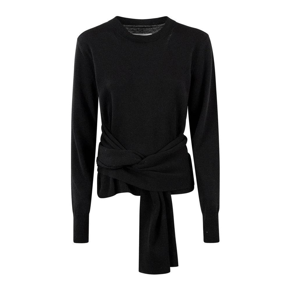 MM6 Maison Margiela Klassieke Crewneck Sweater Black Dames