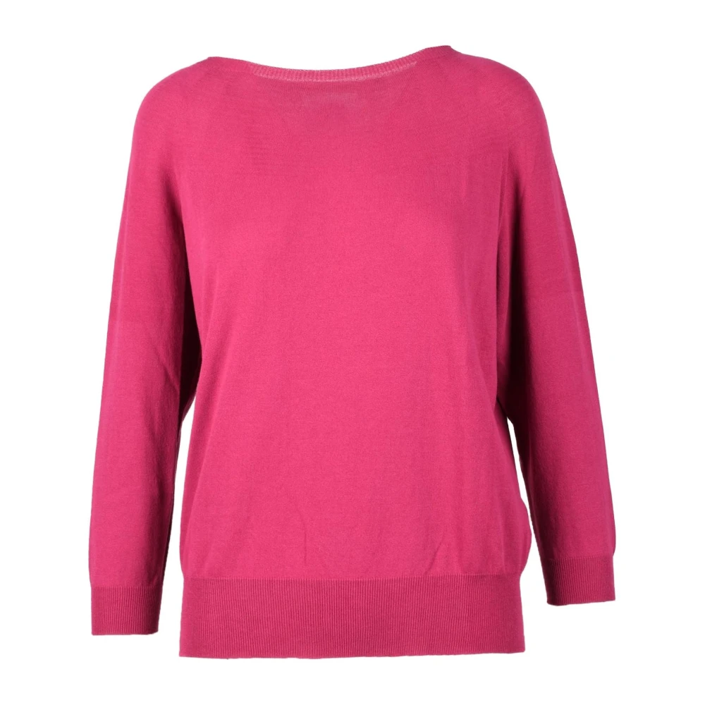 Alpha Studio Katoenen Gebreide Top Pink Dames