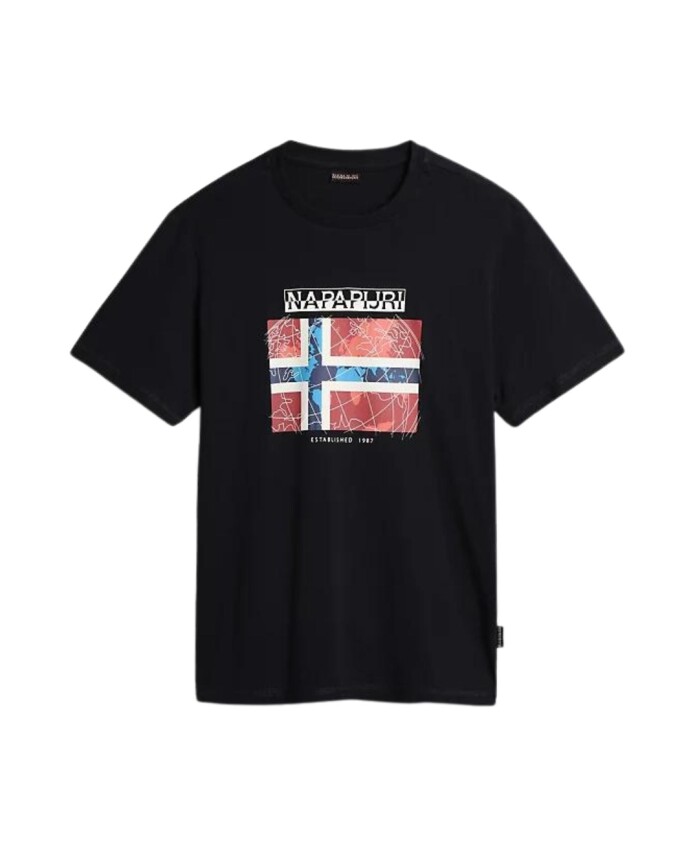 norwegian-flag-cotton-t-shirt-black