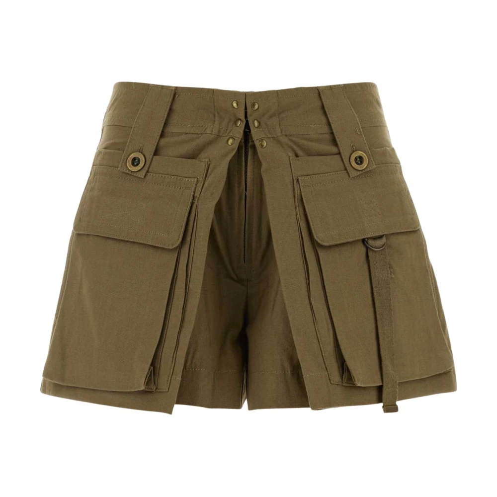 Isabel Marant Women's Green Barta Shorts - Casual Shorts - S- Shorts