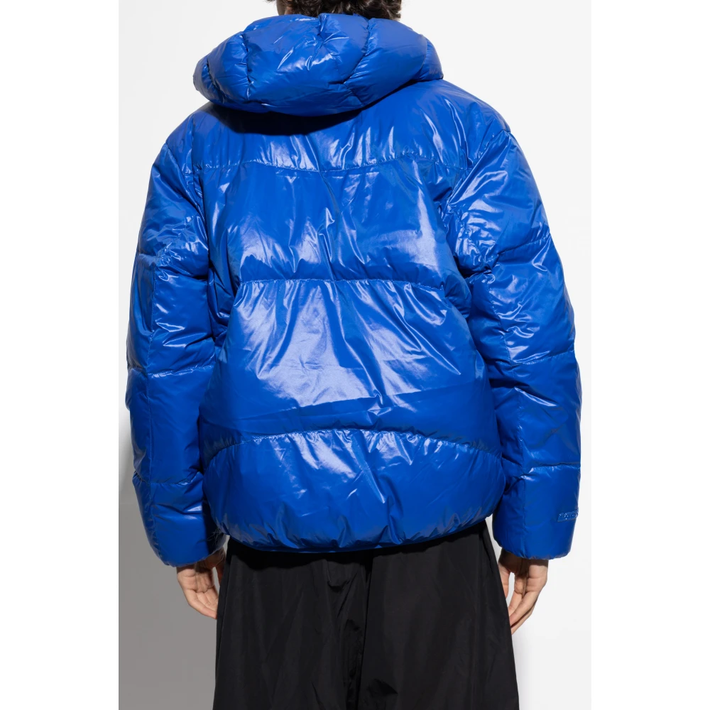 Lacoste Gewatteerde donsjas met capuchon Blue Heren