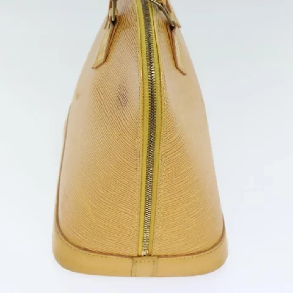 Louis Vuitton Vintage Pre-owned Leather handbags Yellow Dames