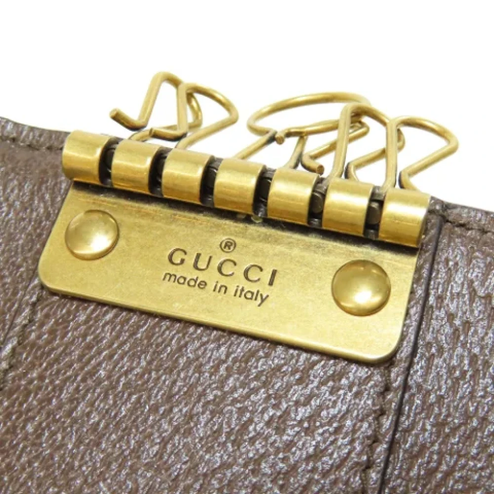 Gucci Vintage Pre-owned Canvas key-holders Brown Dames