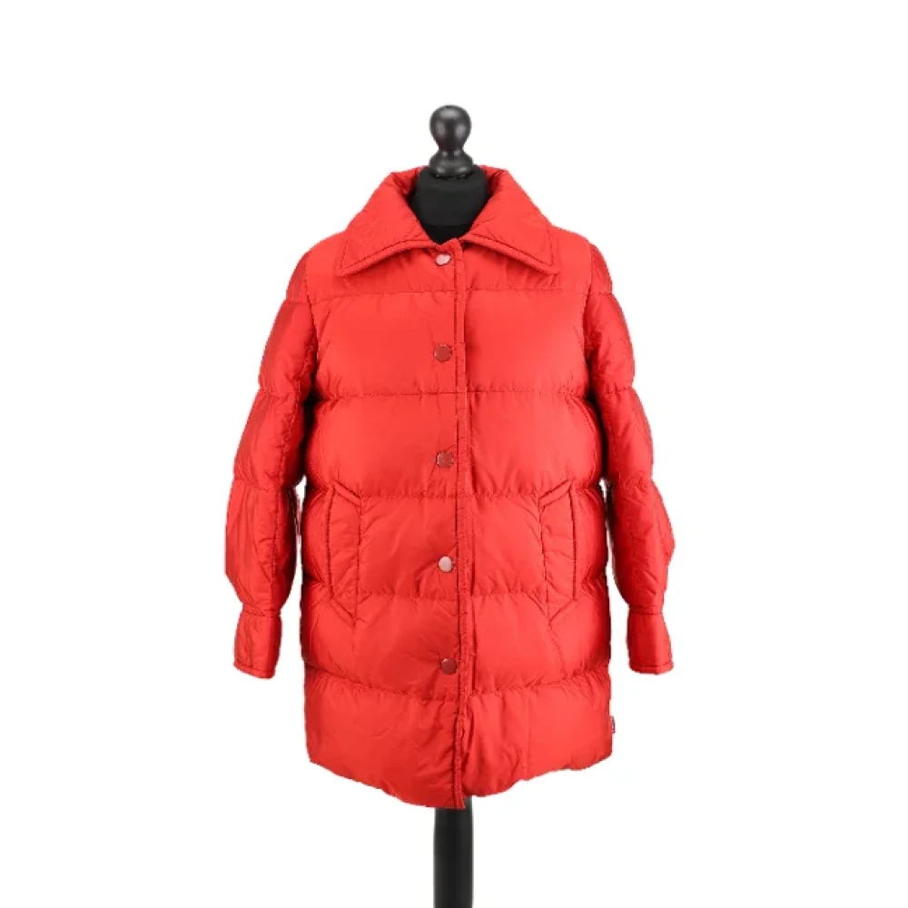 Prada Vintage Pre-owned Fabric outerwear Red Dames