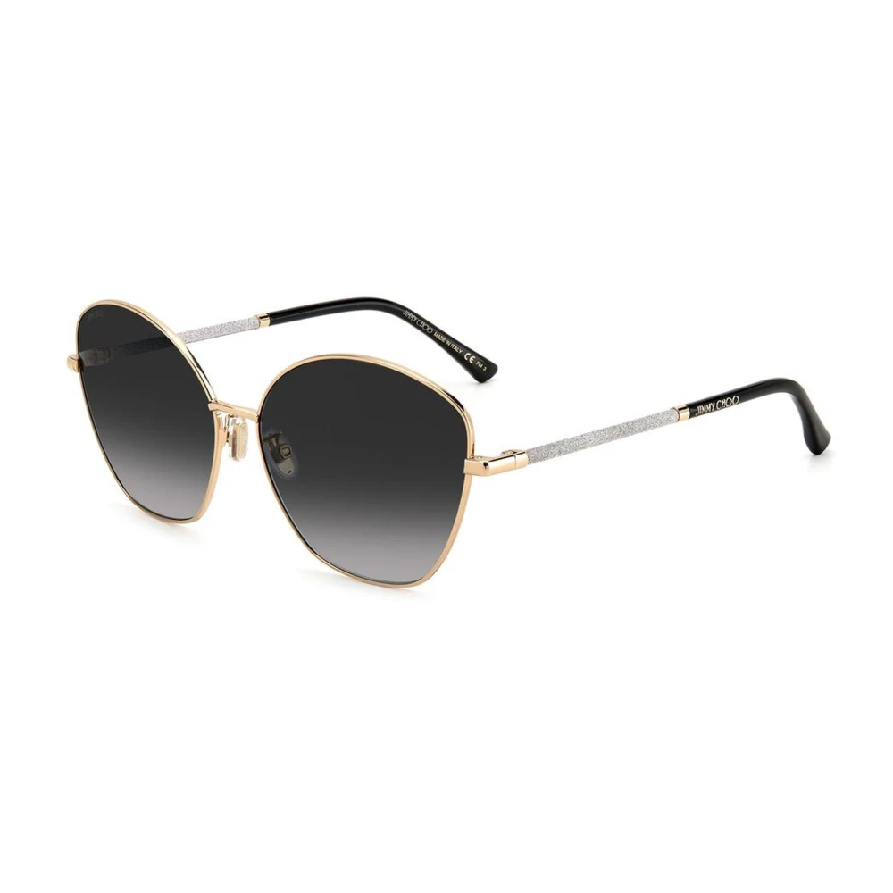 Jimmy Choo Women's Golden/Grey Metal Sunglasses With Lenses