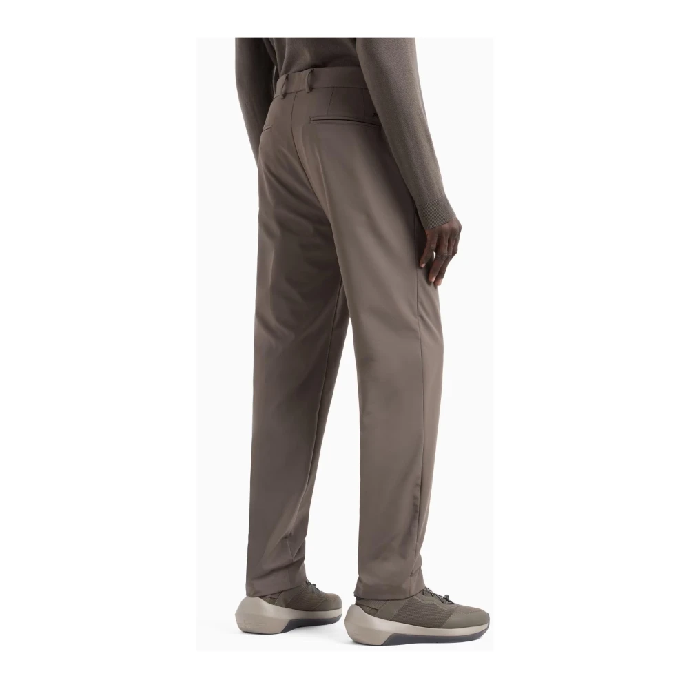 Emporio Armani Stijlvolle Major Brown Broek Brown Heren