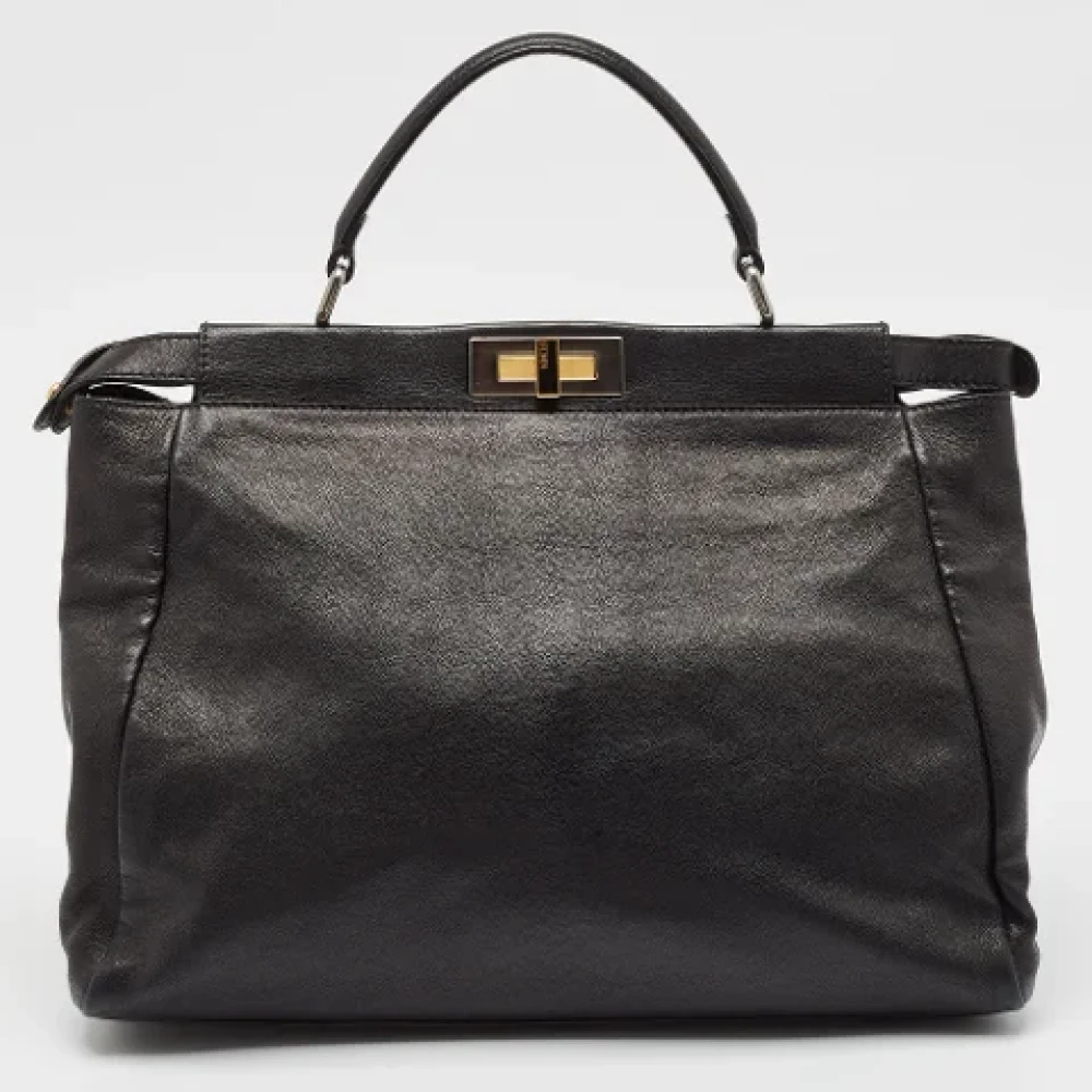 Fendi Vintage Pre-owned Leather handbags Black Dames