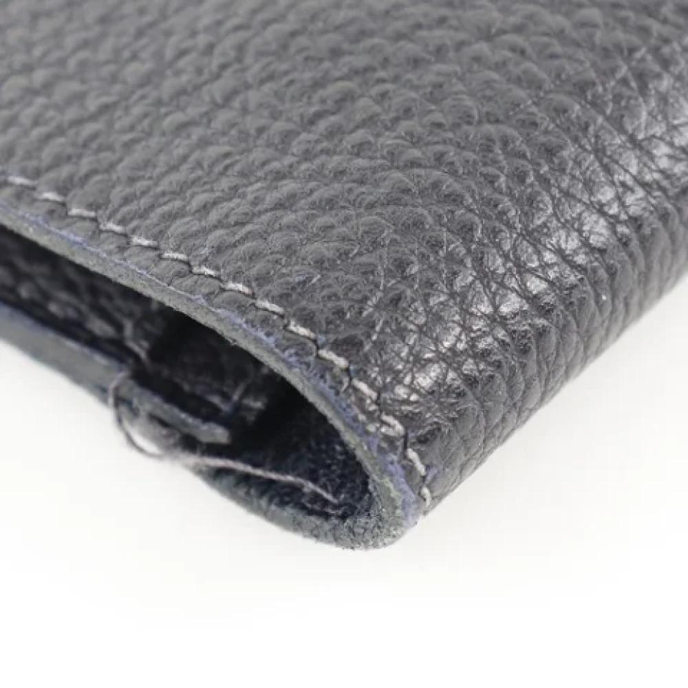 Hermès Vintage Pre-owned Leather wallets Black Dames