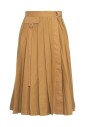pleated-brown-skirt-elegant-style